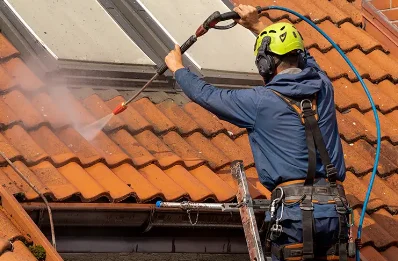 Démoussage et hydrofuge de toiture à Cailla